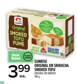 Metro SUNRISE ORIGINAL OR SRIRACHA SMOKED TOFU offer