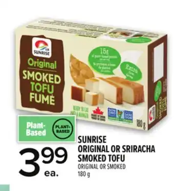 Metro SUNRISE ORIGINAL OR SRIRACHA SMOKED TOFU offer