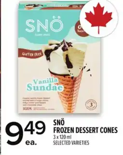 Metro SNÖ FROZEN DESSERT CONES offer