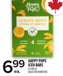 Metro HAPPY POPS ICED BARS offer