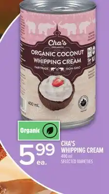 Metro CHA'S WHIPPING CREAM offer