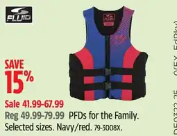 Canadian Tire Fluid PFDs for the Family offer