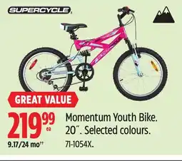 Canadian Tire Momentum Youth Bike offer