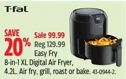 Canadian Tire Easy Fry 8-in-1 XL Digital Air Fryer offer