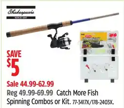 Canadian Tire Catch More Fish Spinning Combos or Kit offer