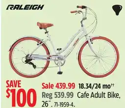 Canadian Tire Raleigh Cafe Adult Bike, 26 offer