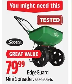 Canadian Tire Scotts EdgeGuard Mini Spreader offer