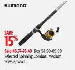 Canadian Tire Selected Spinning Combos offer
