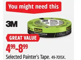 Canadian Tire Selected Painter's Tape offer