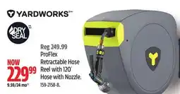 Canadian Tire Yardworks ProFlex Retractable Hose Reel with 120´ Hose with Nozzle offer