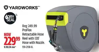 Canadian Tire Yardworks ProFlex Retractable Hose Reel with 120´ Hose with Nozzle offer