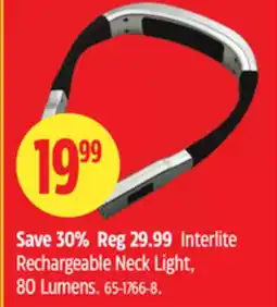 Canadian Tire Rechargeable Neck Light, 80 Lumens offer