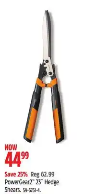 Canadian Tire PowerGear2 23˝ Hedge Shears offer