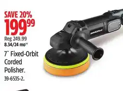 Canadian Tire 7˝ Fixed-Orbit Corded Polisher offer