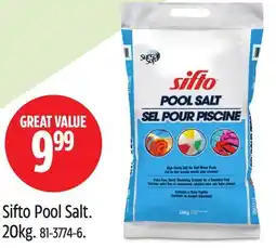 Canadian Tire Sifto Pool Salt offer