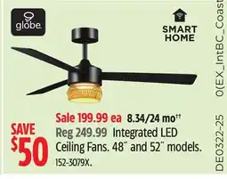 Canadian Tire Integrated LED Ceiling Fans offer