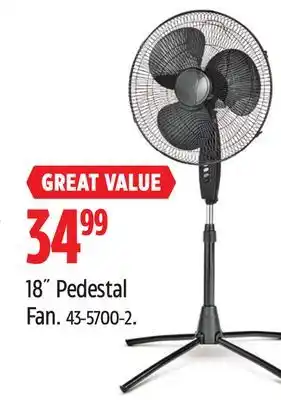 Canadian Tire 18˝ Pedestal Fan offer