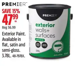 Canadian Tire PREMIER Exterior Paint offer