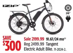Canadian Tire iZip Tangent Electric Adult Bike offer