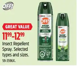 Canadian Tire Insect Repellent Spray offer