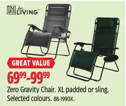 Canadian Tire Zero Gravity Chair offer