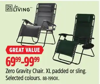 Canadian Tire Zero Gravity Chair offer