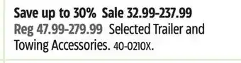 Canadian Tire Selected Trailer and Towing Accessories offer