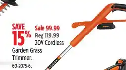 Canadian Tire WORX Garden Grass Trimmer offer