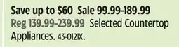 Canadian Tire Selected Countertop Appliances offer