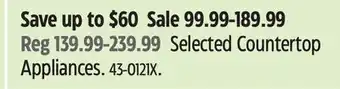 Canadian Tire Selected Countertop Appliances offer