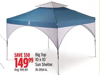 Canadian Tire Woods Big Top 10 x 10´ Sun Shelter offer