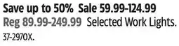 Canadian Tire Selected Work Lights offer