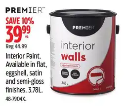 Canadian Tire Interior Paint. Available in flat, eggshell, satin and semi-gloss finishes offer