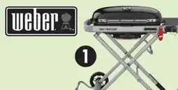 Canadian Tire Weber Traveler Grill with Folding Cart Stand offer