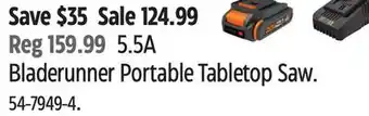 Canadian Tire Bladerunner Portable Tabletop Saw offer