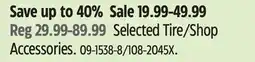Canadian Tire Selected Tire/Shop offer