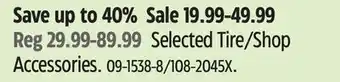 Canadian Tire Selected Tire/Shop offer