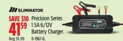 Canadian Tire Eliminator Precision Series 1.5A 6/12V Battery Charger offer