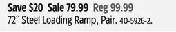 Canadian Tire Prime1 72˝ Steel Loading Ramp offer
