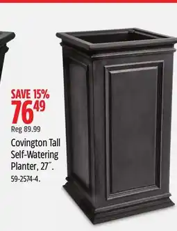 Canadian Tire Covington Tall Self-Watering Planter offer