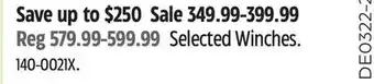 Canadian Tire Winches offer