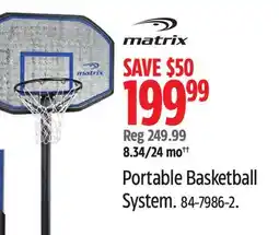 Canadian Tire Portable Basketball System offer