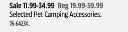 Canadian Tire Selected Pet Camping Accessories offer