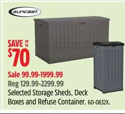 Canadian Tire Deck Boxes and Refuse Container offer