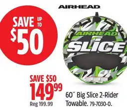 Canadian Tire Airhead 60˝ Big Slice 2-Rider Towable offer