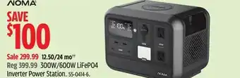 Canadian Tire 300W/600W LiFePO4 Inverter Power Station offer