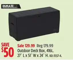Canadian Tire DURAMAX Outdoor Deck Box offer