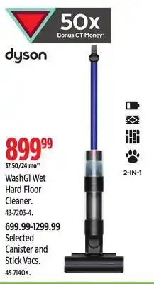 Canadian Tire Dyson WashG1 Wet Hard Floor Cleaner offer