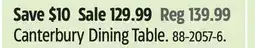 Canadian Tire Canterbury Dining Table offer