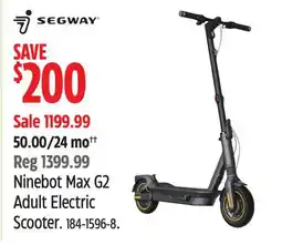 Canadian Tire SEGWAY Ninebot Max G2 Adult Electric Scooter offer